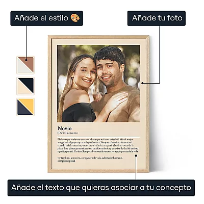 Poster De Definicion Del Novio — impresión artística personalizada