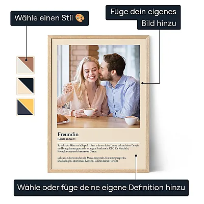 Freundin-Poster mit deiner Definition 3