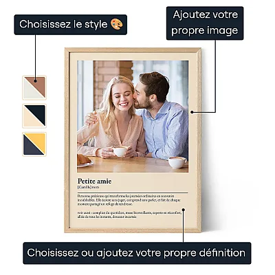 Définition de Petite amie – Affiche personnalisée 3