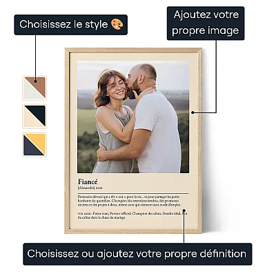 Définition de Fiancé – Affiche personnalisée 3