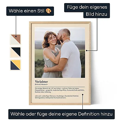 Verlobter-Poster mit deiner Definition 3