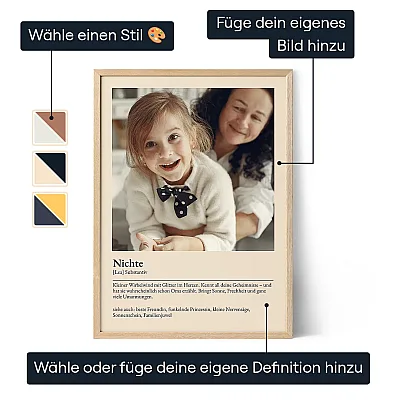 Poster für deine Nichte mit Definition 3