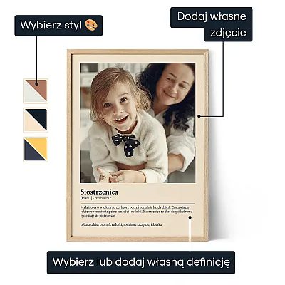 Siostrzenica – Plakat z definicją 3