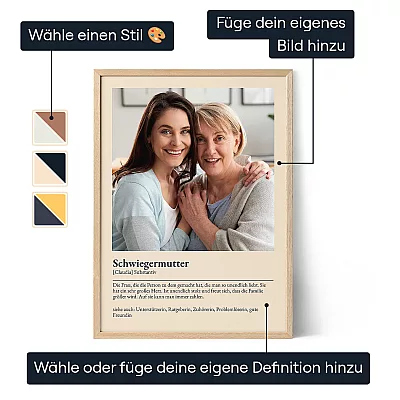 Poster für Schwiegermutter mit Definition 3