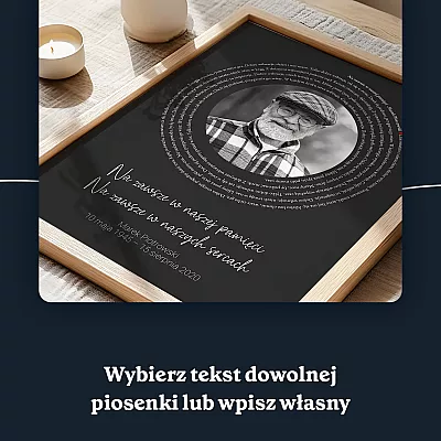 Na zawsze w naszej pamięci - Plakat z tekstem piosenki 5