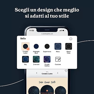 IT 4 Mappa Stellare Tripla con foto design