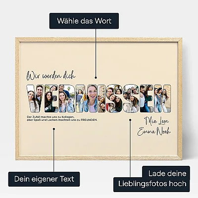 DE_3_Wir werden dich vermissen – Buchstaben Collage