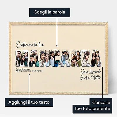IT_3_Ci mancherai – Foto collage con Lettere