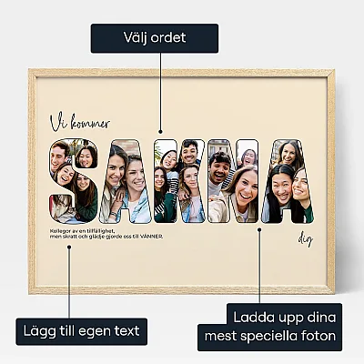 SE_3_Vi kommer sakna dig – Bokstavskollage