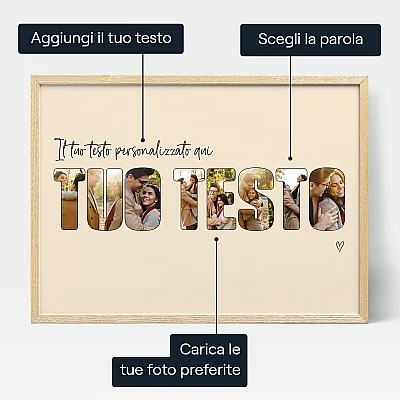 Collage Di Foto A Forma Di Lettere