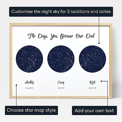 Triple Star Map for Dad customise