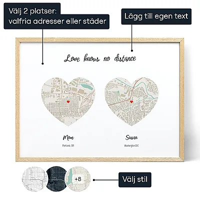 Karlek Kanner Inga Avstand Karta For Mamma