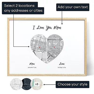 Moeder En Kind Kaart — gepersonaliseerd cadeau voor haar