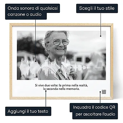 Onda Sonora Per Ricordare Qualcuno — stampa personalizzata onda sonora