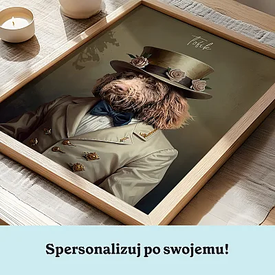 Królewski portret psa