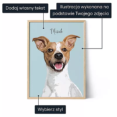 Personalizowany Portret Zwierzaka — personalizowany prezent dla niego