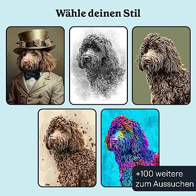 Gedenkporträt deines Hundes