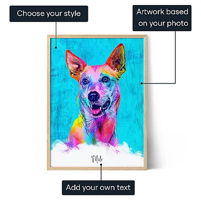 Pop Art Dog Portrait