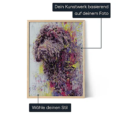 Abstraktes individualisiertes Hunde-Porträt