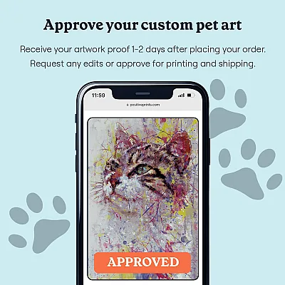 Abstract Cat Portrait