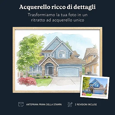 Dove tutto è iniziato – Ritratto personalizzato ad acquerello