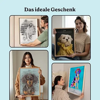 pop art hundportrat