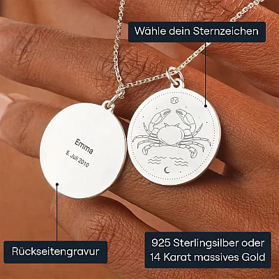Krebs Sternzeichen Halskette (7)