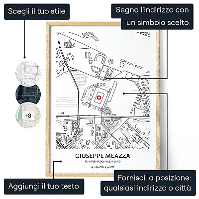 Mappa dello Stadio Giuseppe Meazza dell’FC Inter