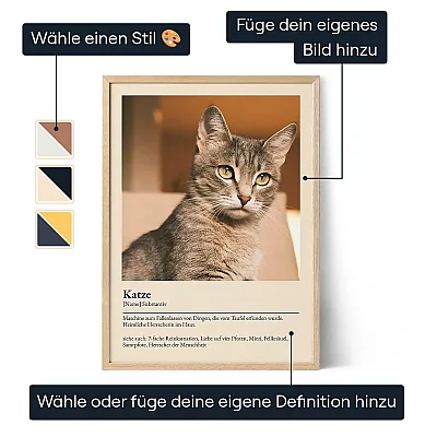 DE_01_Katze: Poster mit Definition