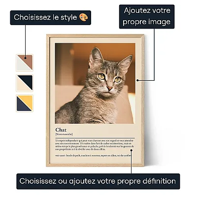 FR_01_Définition de Chat – Affiche personnalisée