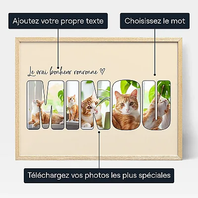 FR_01_Chat – Collage Photo de Lettres