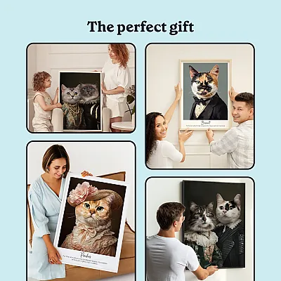EN_07_The Royal Couple – Custom Cat Portrait
