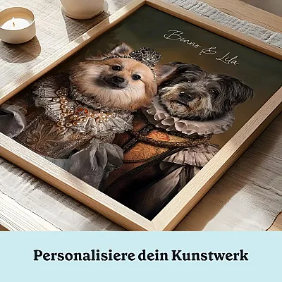 DE_05_Königliches Paar – Individuelles Haustierporträt