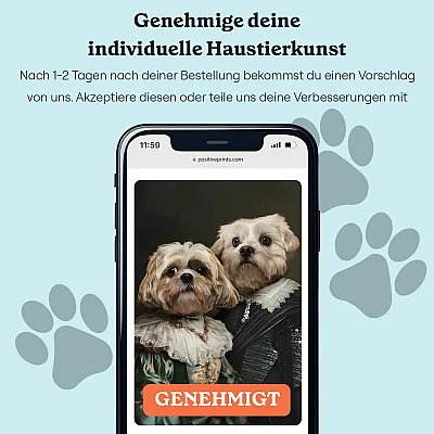 DE_06_Königliches Paar – Individuelles Haustierporträt