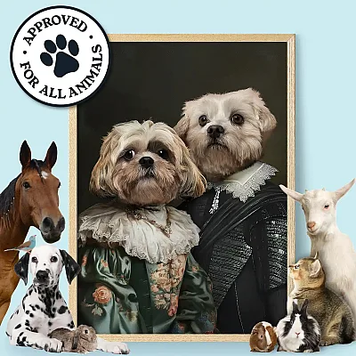 EN_04_The Royal Couple – Custom Pet Portrait