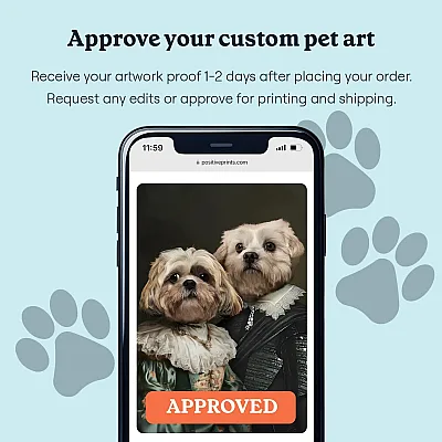 EN_06_The Royal Couple – Custom Pet Portrait