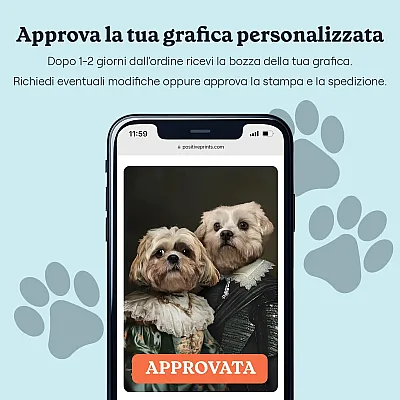 IT_06_Royal Couple – Ritratto Personalizzato di animali domestici