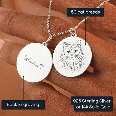 EN_01_Cat Line Art Necklace