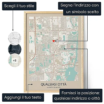 Mappa Personalizzata — regalo personalizzato per lui