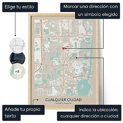 Mapas Personalizados — regalo personalizado para él