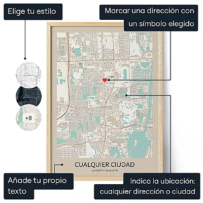 Mapas Personalizados — regalo personalizado para él