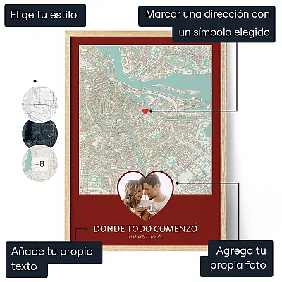 El Lugar Donde Nos Conocimos — impresión artística personalizada