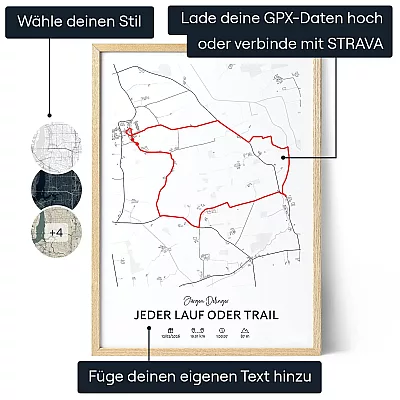 DE_01_Individuell gestaltetes Routenkartenposter