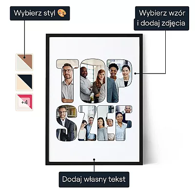 PL_01_XX Najlepszy szef – personalizowany kolaż ze zdjęć