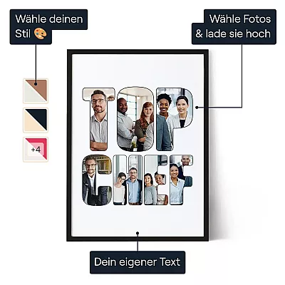 DE_01_XX Collage-Kunst: Bester Boss
