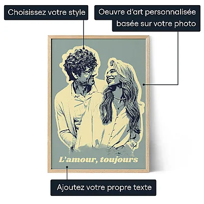 FR_01_XX Portrait Pop Art personnalisé