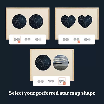 double star map with photo