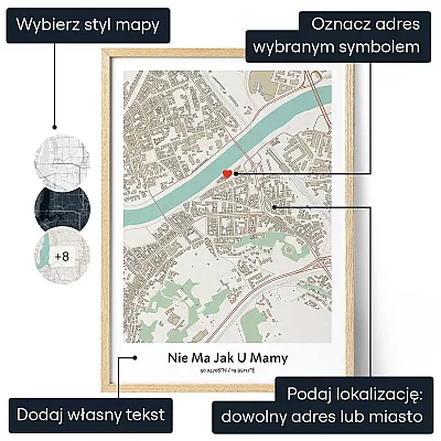 Nie Ma Jak U Mamy — personalizowany plakat artystyczny