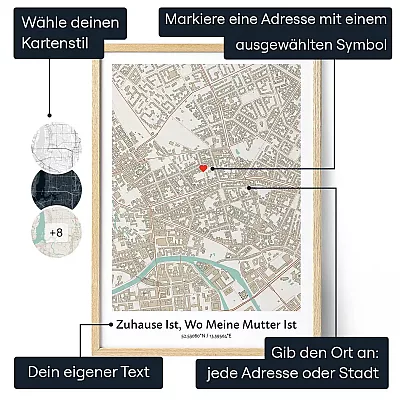 Karte Zuhause Ist Wo Meine Mutter Ist - Schweiz