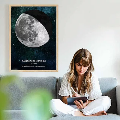 mapa lunar personalizado